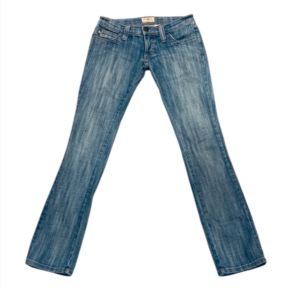 Y2K Frankie B. Light Blue Straight Leg low Rise Jeans - Picture 2 of 9